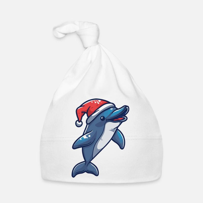Delfin Weihnachten Baby Bio-Mütze