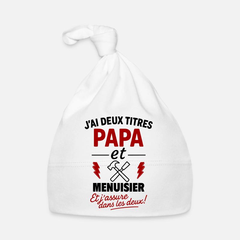 Papa Carpenter Father's Day Gift Organic Baby Cap