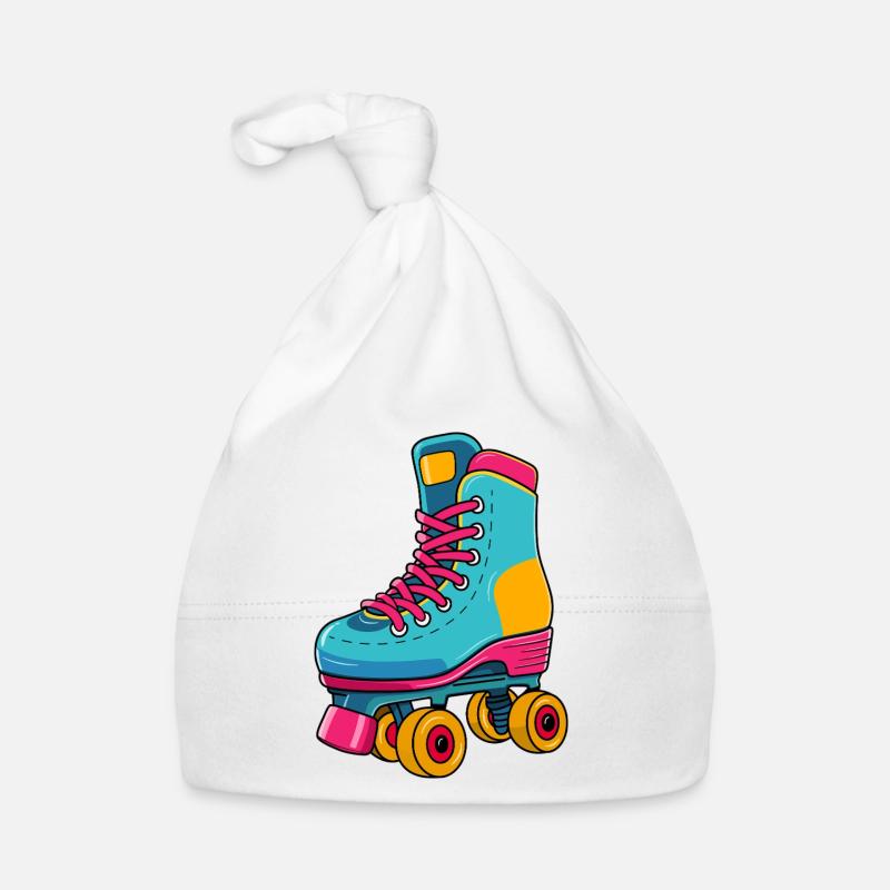 Roller Roller Retro – Coloré et emblématique Bonnet bio Bébé