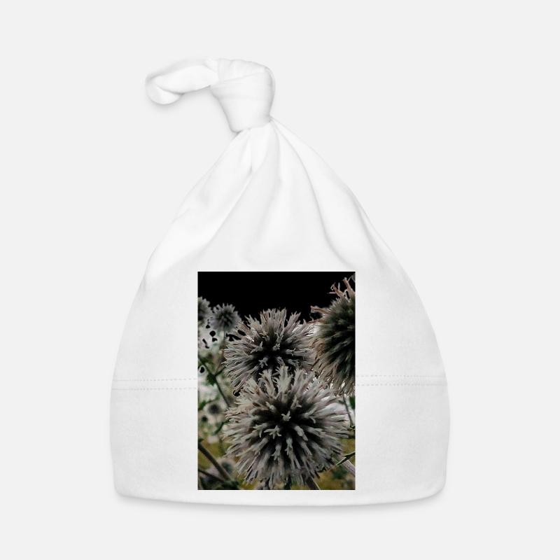Impression over thistles Organic Baby Cap