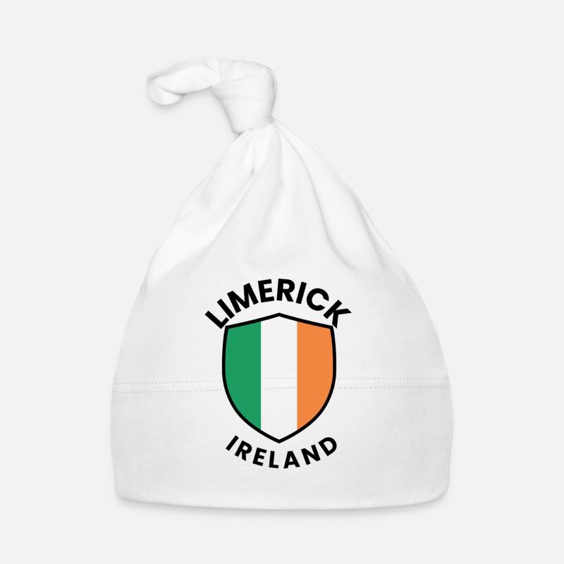 Limerick Ireland Shield Badge Organic Baby Cap