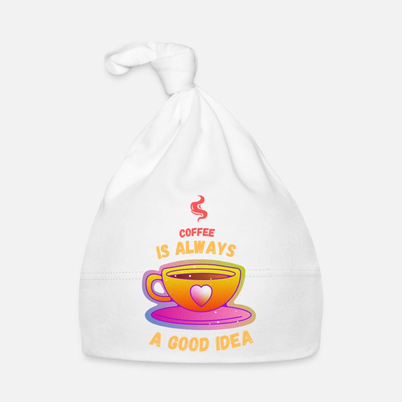 Kaffee ist immer eine gute Idee Baby Bio-Mütze