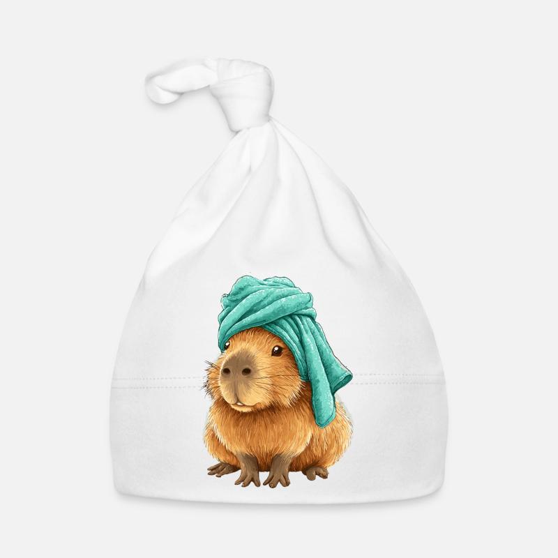 Capybara avec du tissu Bonnet bio Bébé