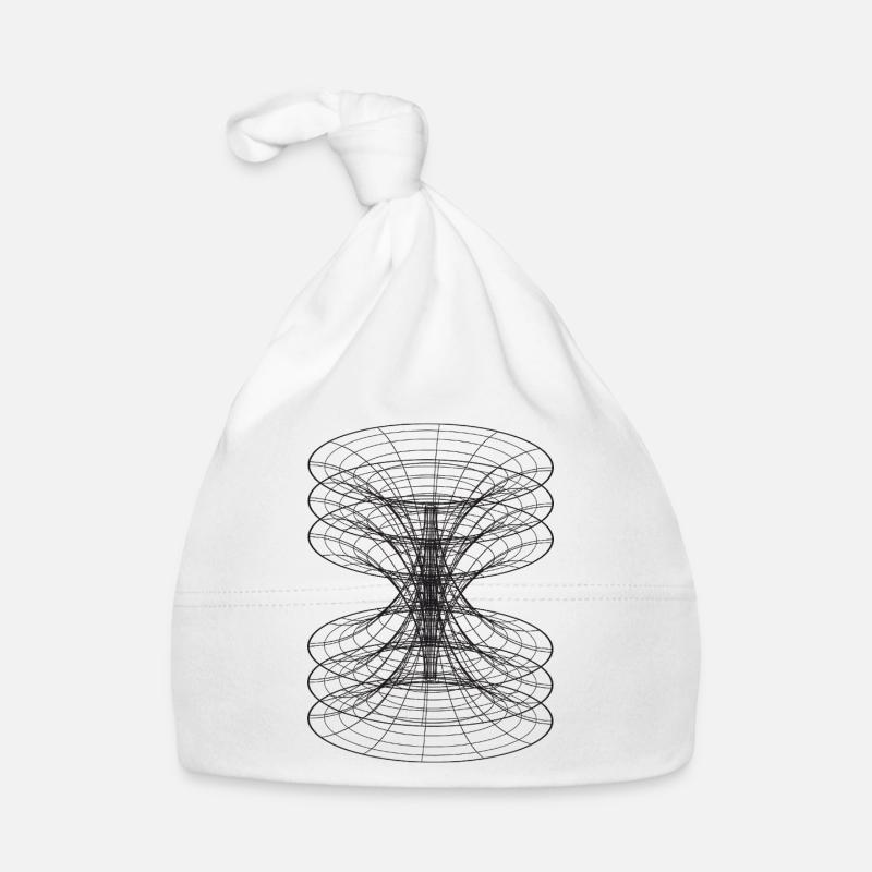 Warped Grid Hourglass Organic Baby Cap