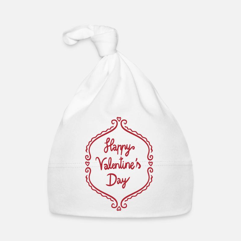 Valentine's Day Ornate Frame Organic Baby Cap