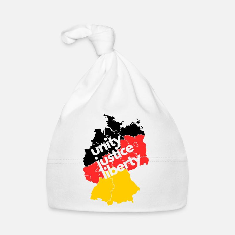 Map of Germany - Unity, Justice & Freedom Organic Baby Cap