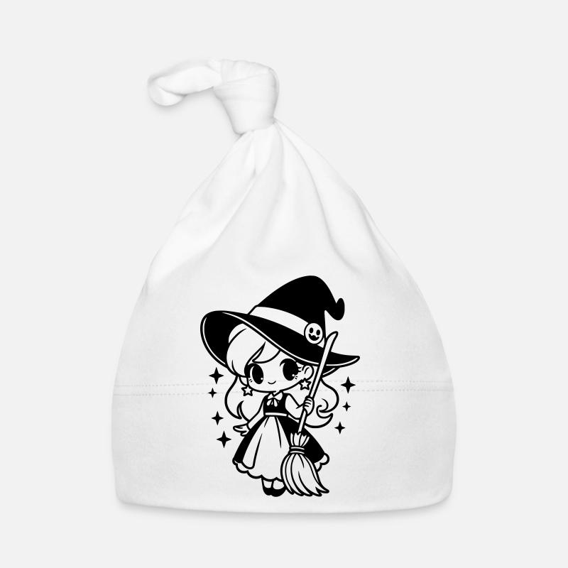 Cute Halloween Witch Organic Baby Cap