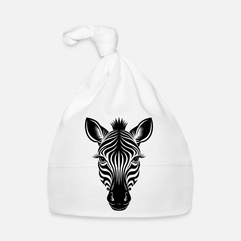 Zebra face Organic Baby Cap