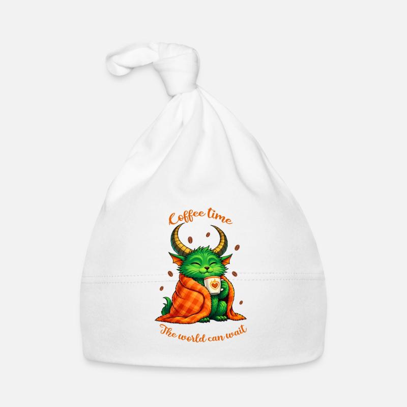 Kaffeezeit – Ein kleines Kaffeemonster Baby Bio-Mütze