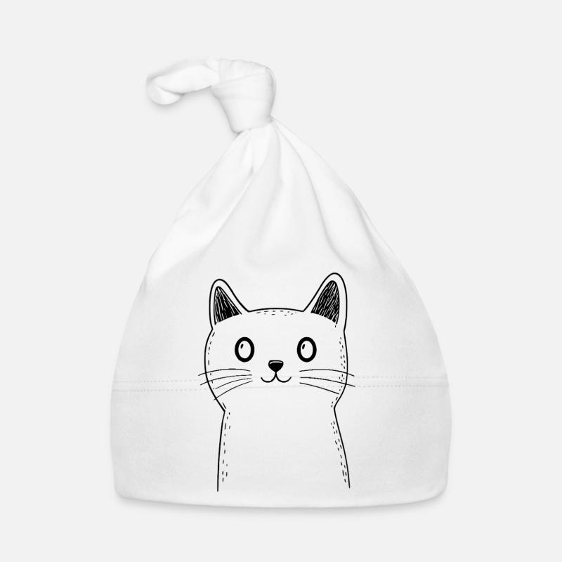 Croquis du chat Bonnet bio Bébé