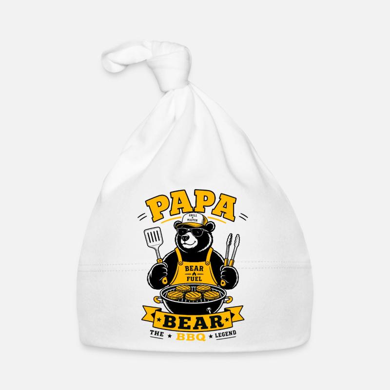 Papa Bear BBQ Grill Master Organic Baby Cap