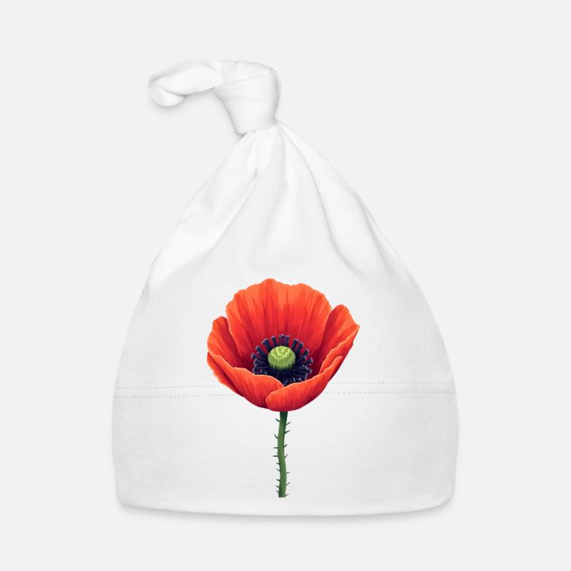 Corn poppy Organic Baby Cap