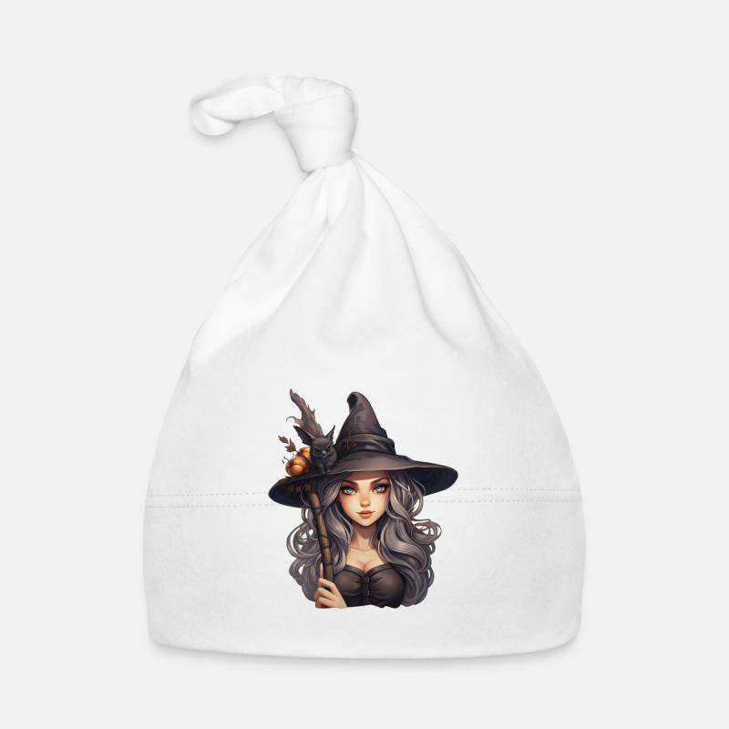 Sorcière d’Halloween Bonnet bio Bébé