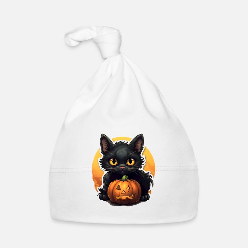 Halloween Hangover with Pumpkin Organic Baby Cap