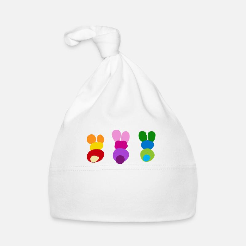 Famille De LapinImage3 - Bonnet bio Bébé - blanc