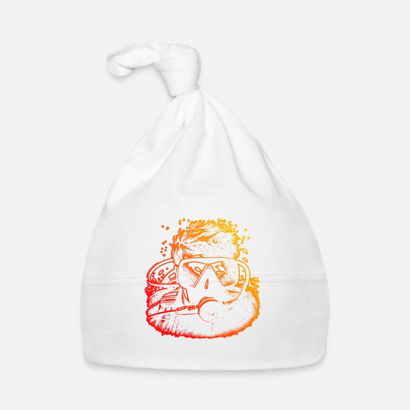 Diving Diver Scuba Diver Scuba Diver Scuba Diver Organic Baby Cap