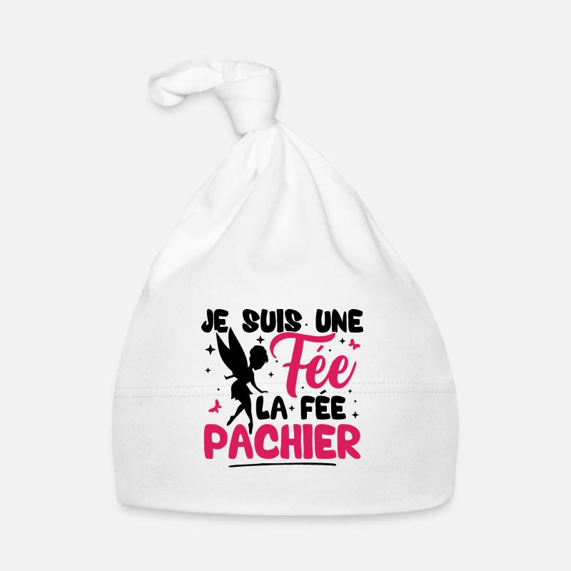 Je suis une fée la fée pachier Bonnet bio Bébé