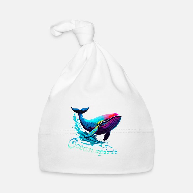 Ocean spirit. Baleine Bonnet bio Bébé