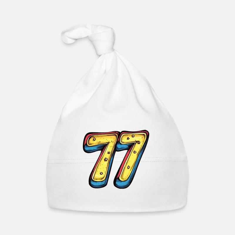 77 Nombre Multicolore Bonnet bio Bébé
