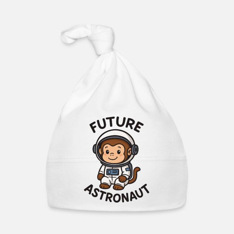 Futur astronaute – un singe mignon en combinaison spatiale Bonnet bio Bébé