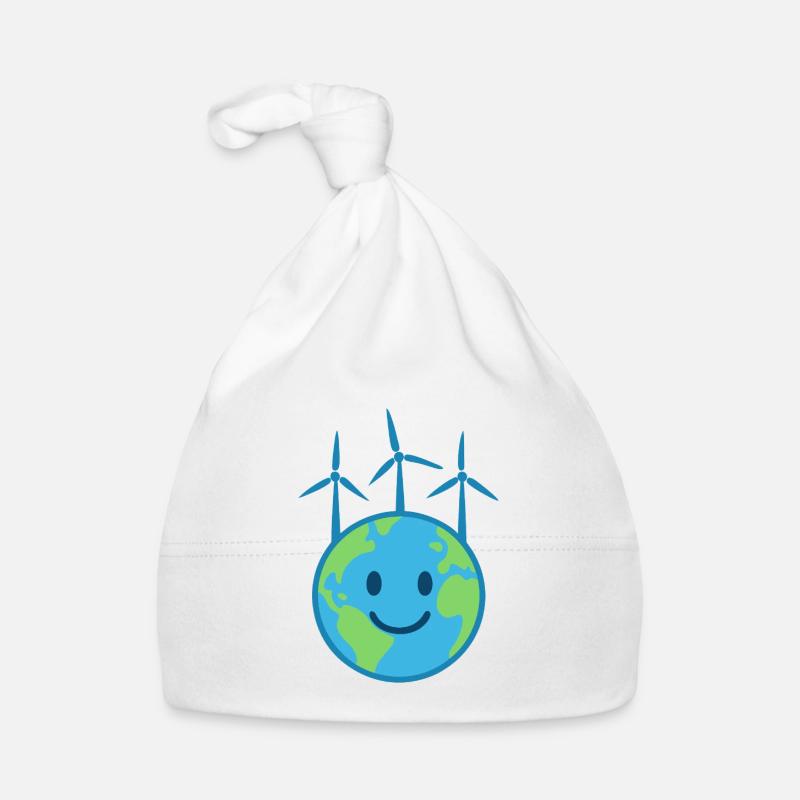 Wind Power for a Clean Earth Organic Baby Cap