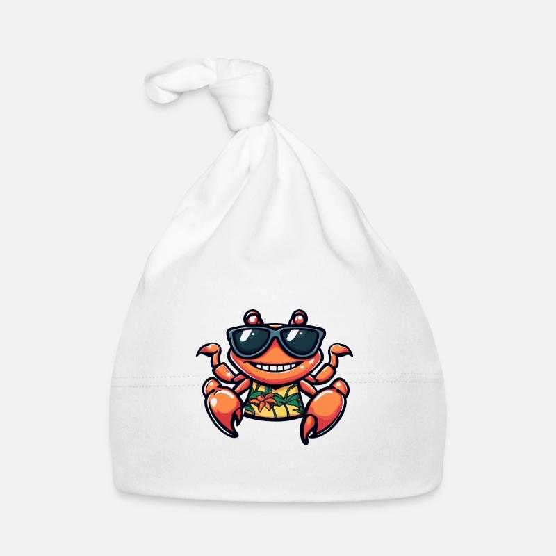 crabe crabe drôle d’été Bonnet bio Bébé