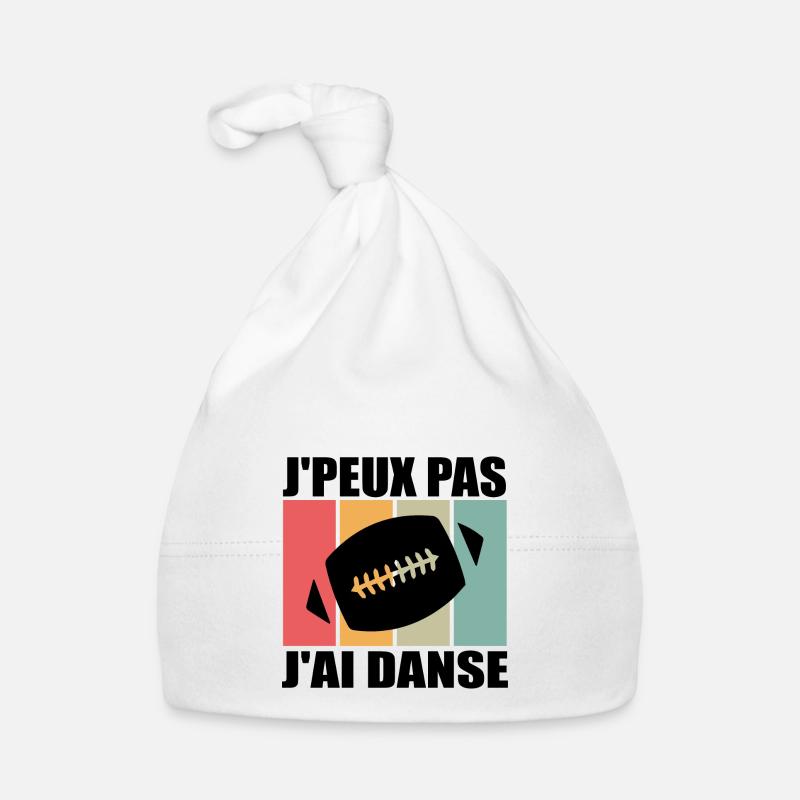 J'PEUX PAS J'AI RUGBY Bonnet bio Bébé