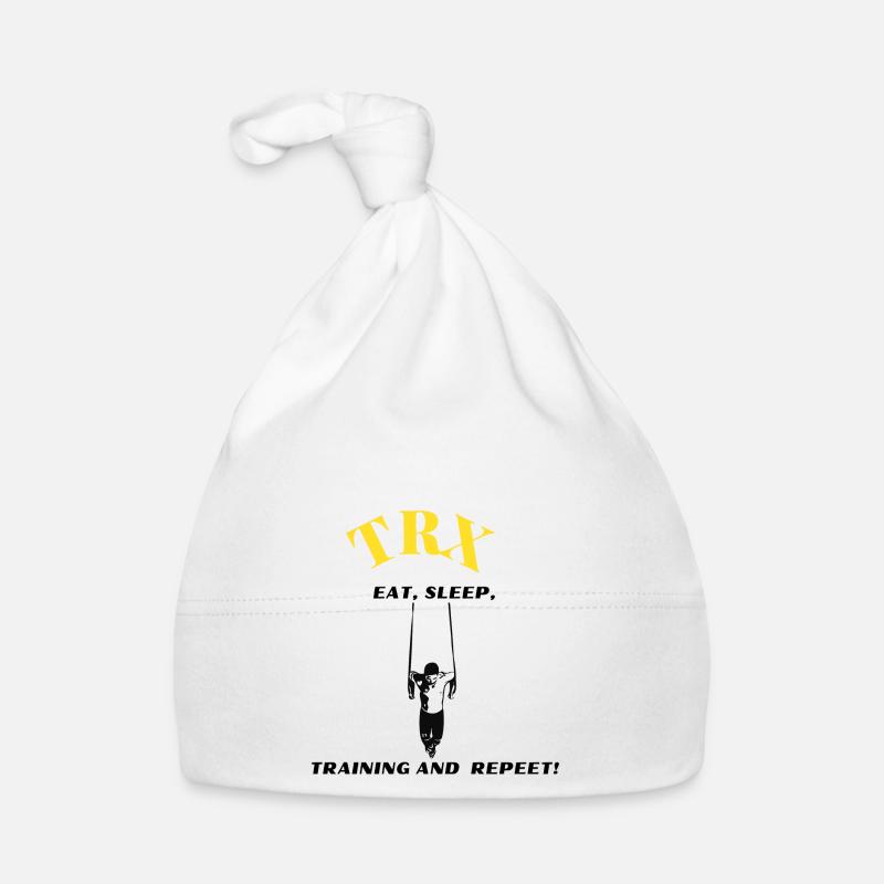 EAT SLEEP TRAINING REPEAT Baby Bio-Mütze