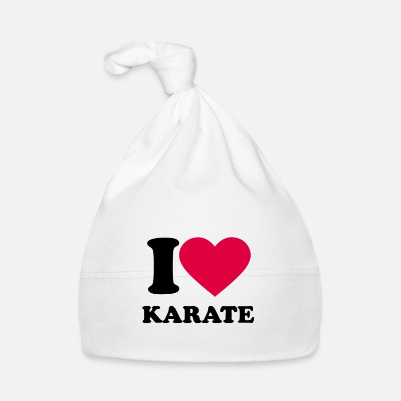 I LOVE Karate Baby Bio-Mütze