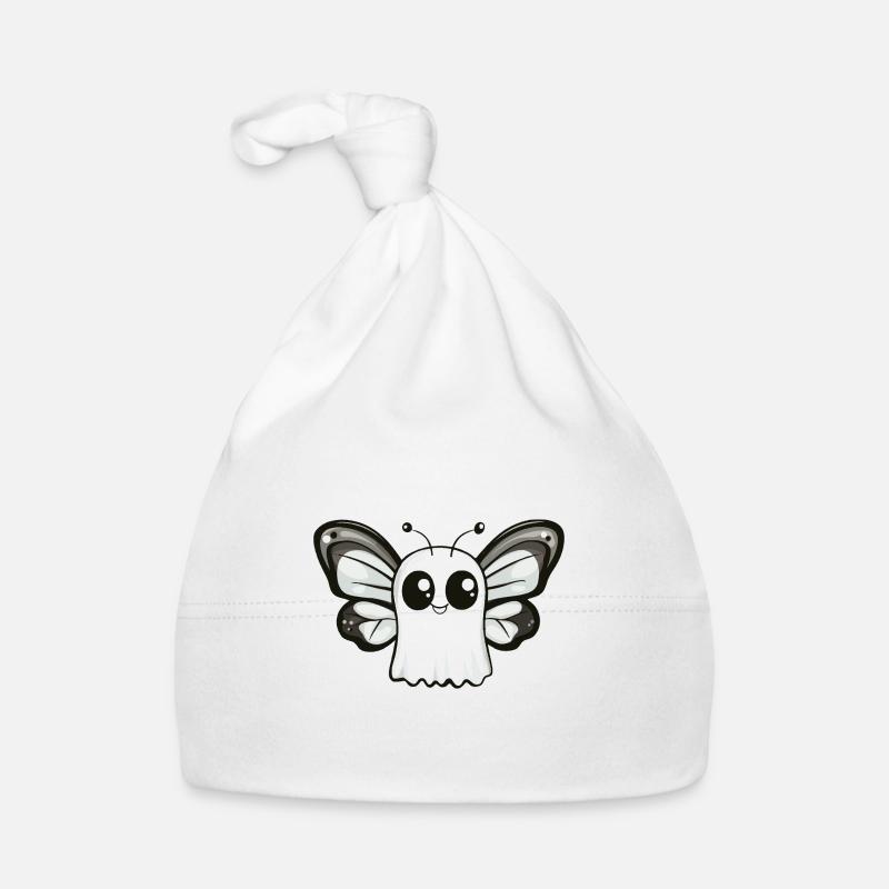 papillon Halloween bande dessinée fantôme Bonnet bio Bébé