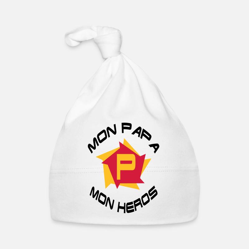 Mon papa mon héros Baby Bio-Mütze