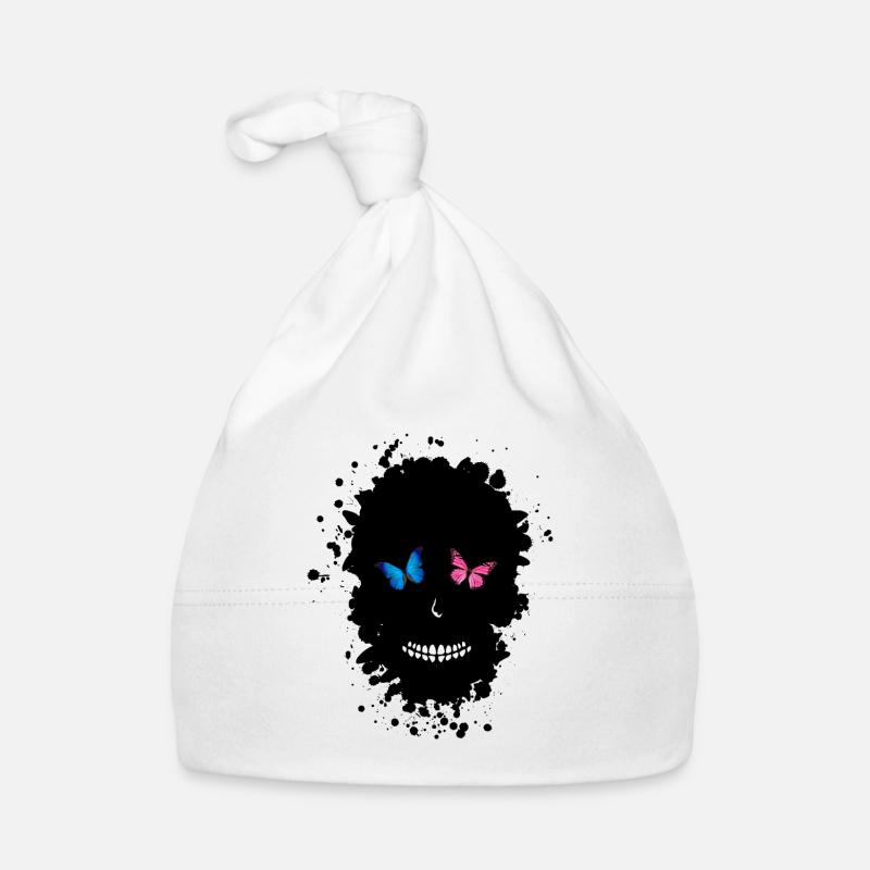 Schädelform Schmetterlingsfleck Baby Bio-Mütze