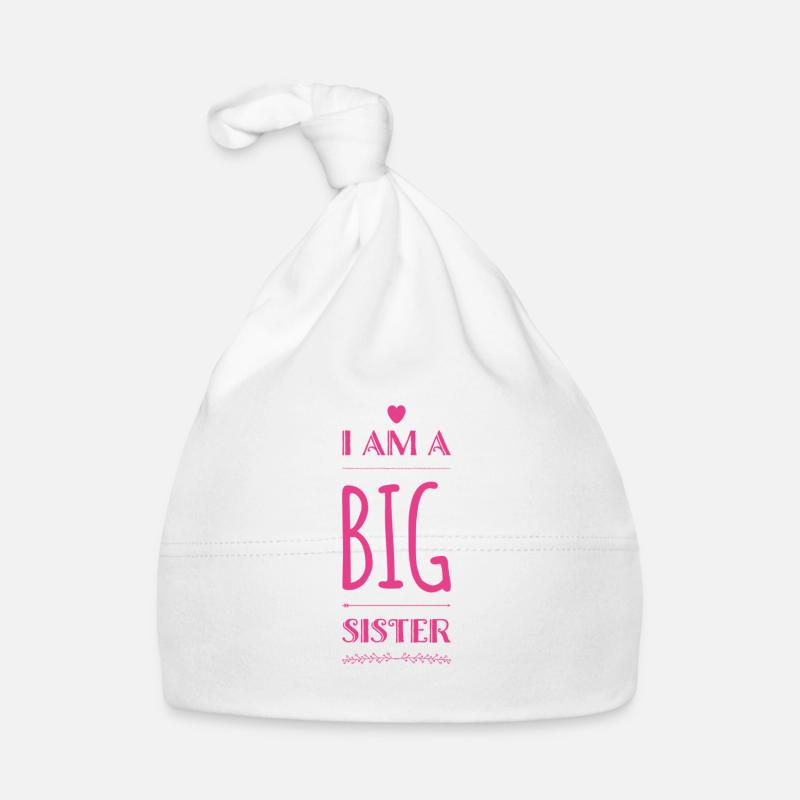 Je suis une GRANDE soeur Bonnet bio Bébé