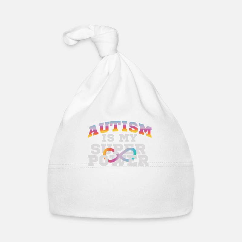 L'autisme est ma superpuissance L'autisme est super héros Bonnet bio Bébé