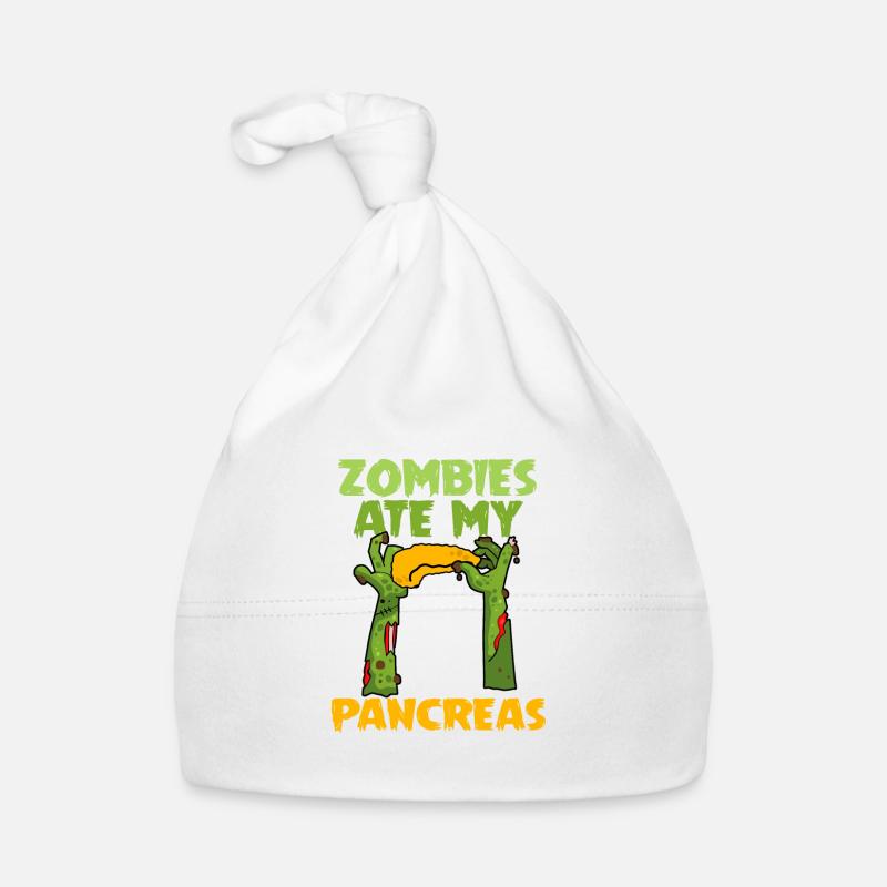 Les zombies ont mangé mon pancréas Sensibilisation au diabète de type 1 Bonnet bio Bébé