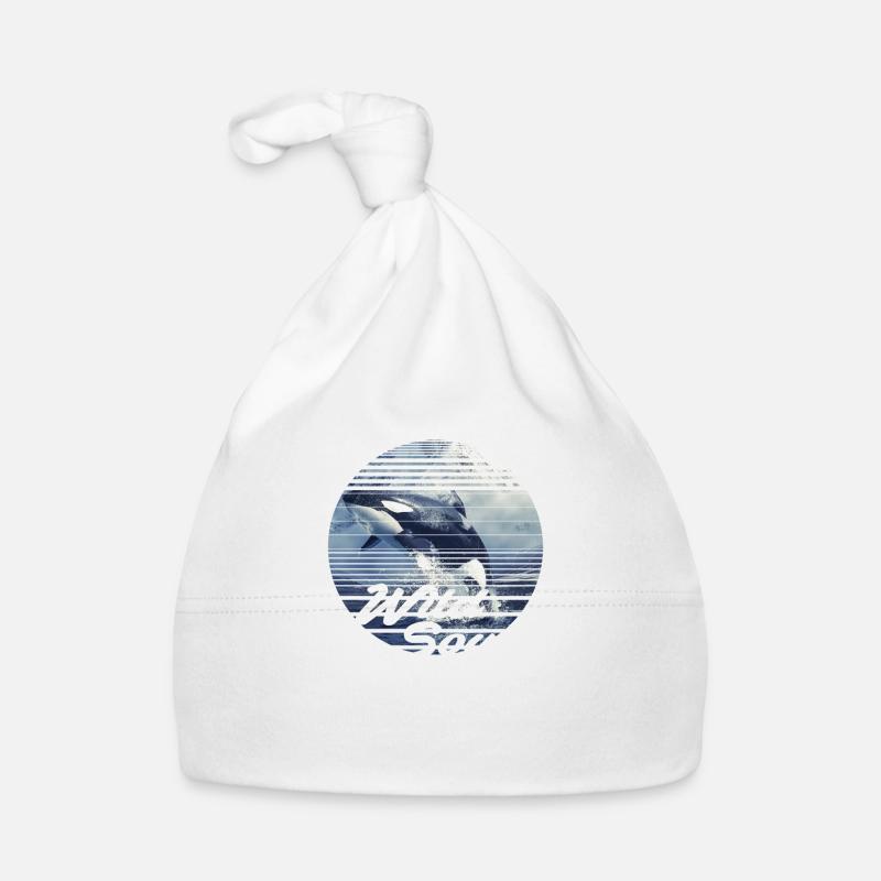 Orca Love Wild Soul - Bonnet bio Bébé - blanc