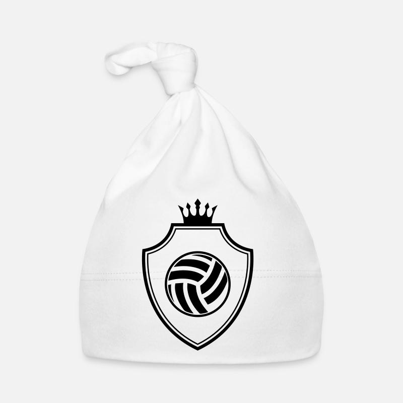 Volleyball Crest Organic Baby Cap
