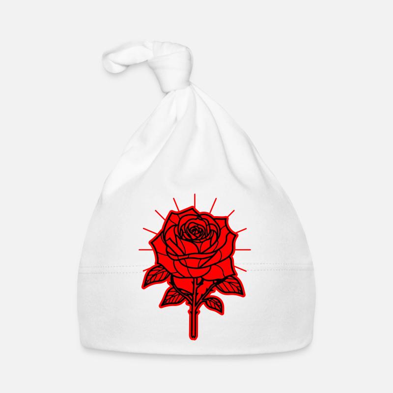 Rose Blume Dornen Baby Bio-Mütze