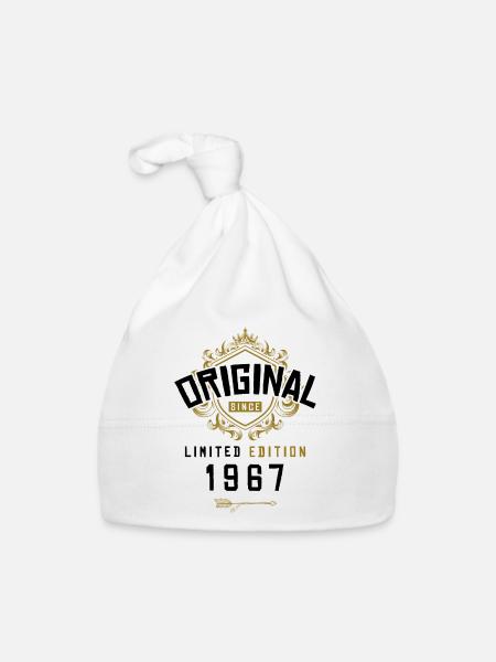 1967 limited edition Geburtstag - Baby Bio-Mütze - Weiß - Vorne