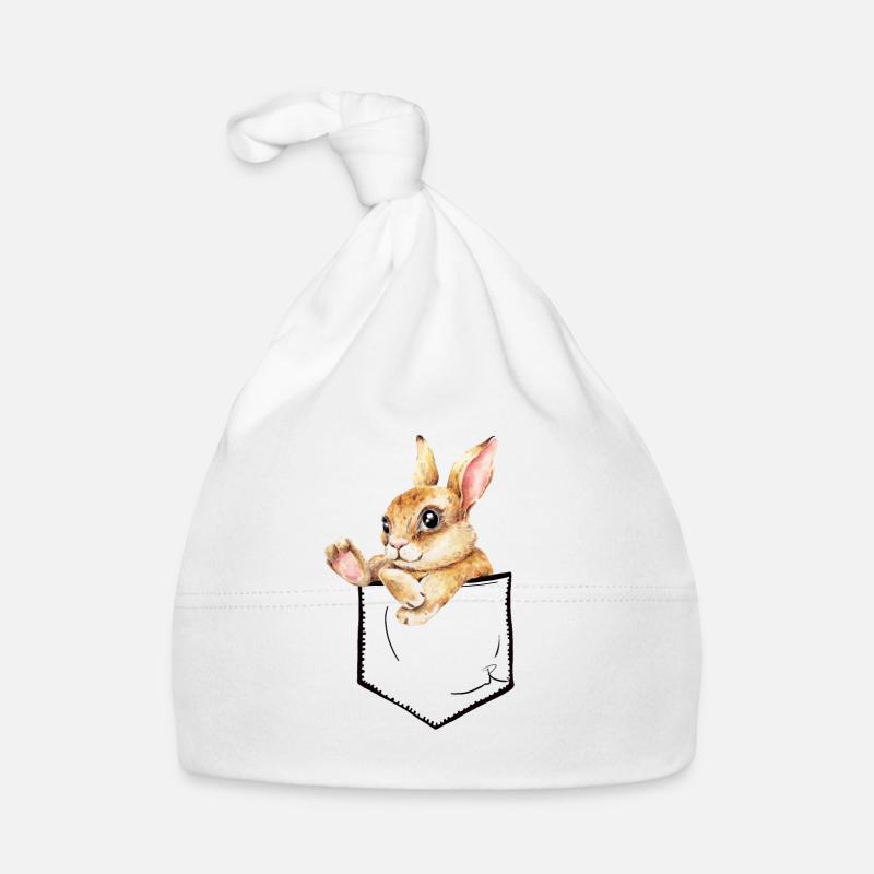 Süses Häschen Baby Bio-Mütze