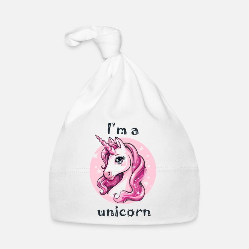 Ich bin ein Einhorn Baby Bio-Mütze