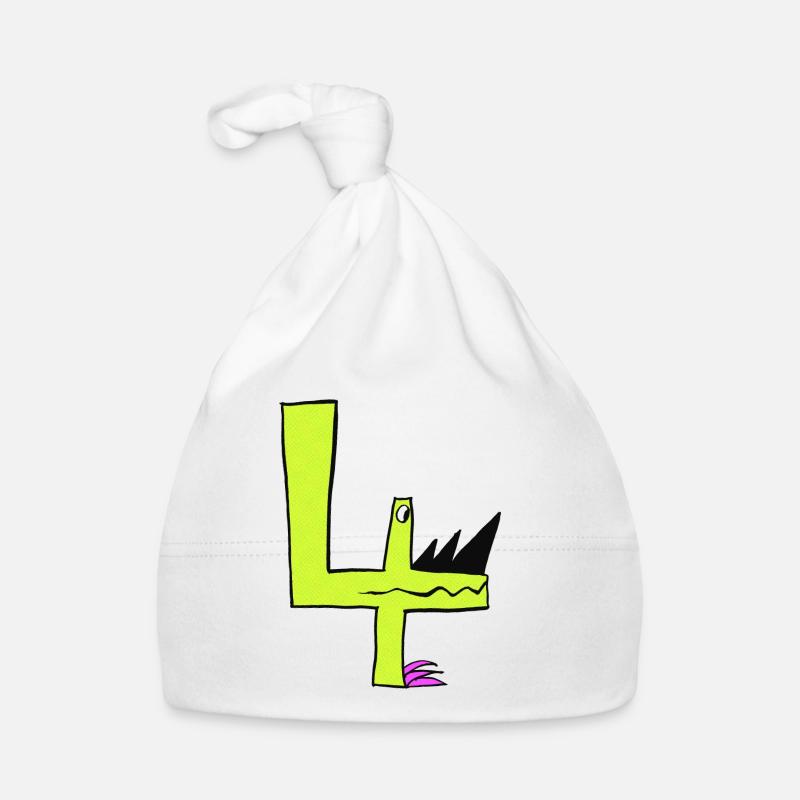 numéro sympa pour le 4e anniversaire pour tous les fans de monstres Bonnet bio Bébé