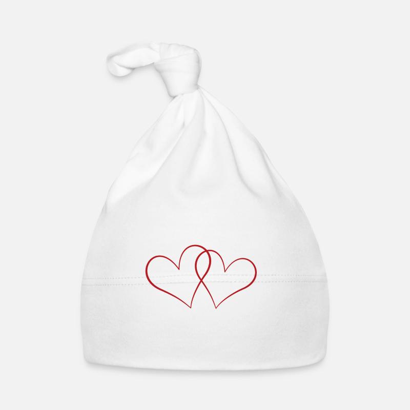 Hearts Organic Baby Cap