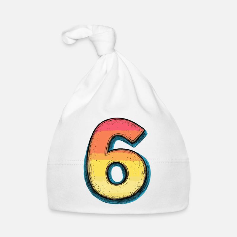6 Nombre Coloré Bonnet bio Bébé