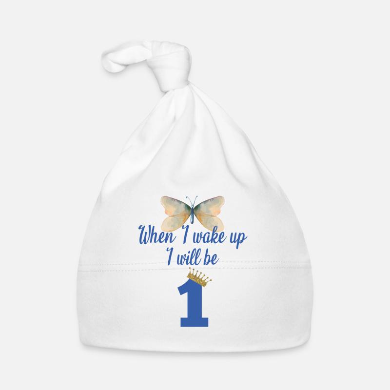 When i wake up i will be 1 Baby Bio-Mütze