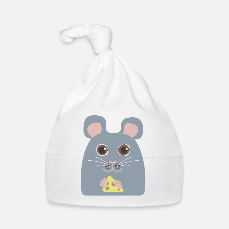 Gray Mouse Organic Baby Cap