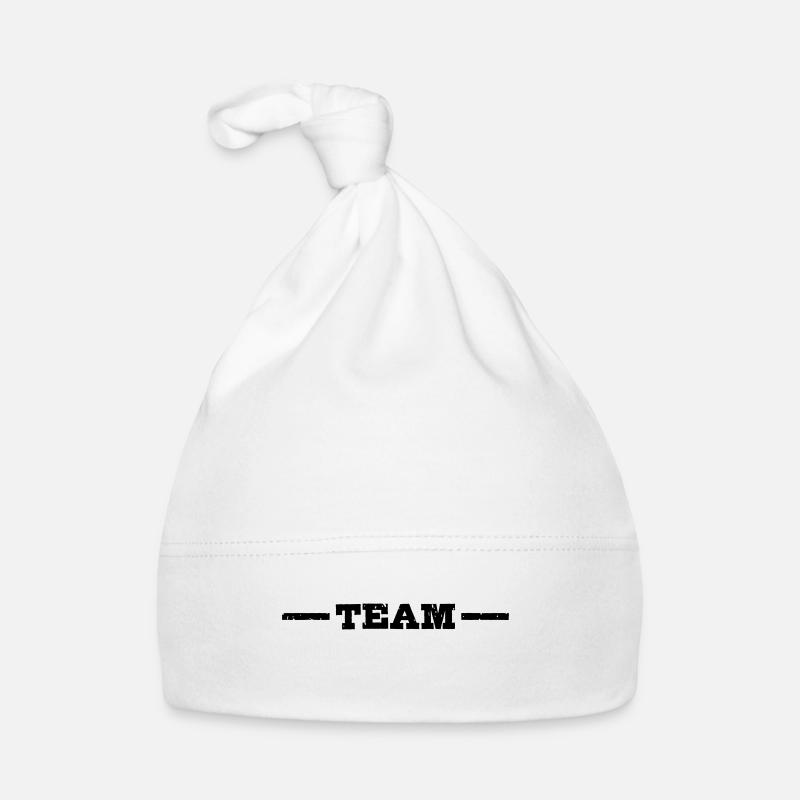 Team Linie - Baby Bio-Mütze - Weiß
