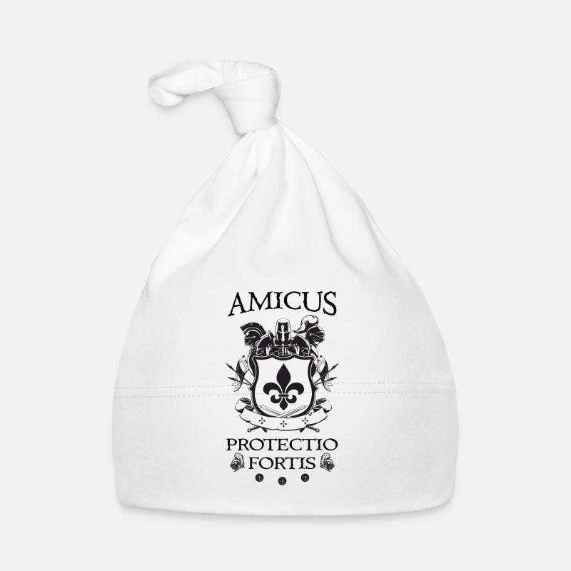 Amicus Protectio Fortis - Baby Bio-Mütze - Weiß