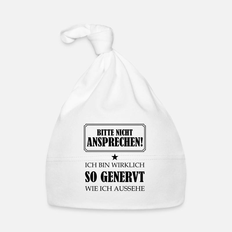 Bitte Nicht Ansprechen Bin Wirklich So Genervt bk Baby Bio-Mütze