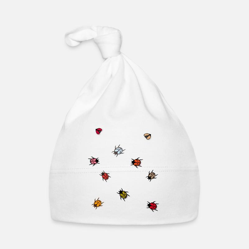 Ladybugs, insects, luck Organic Baby Cap